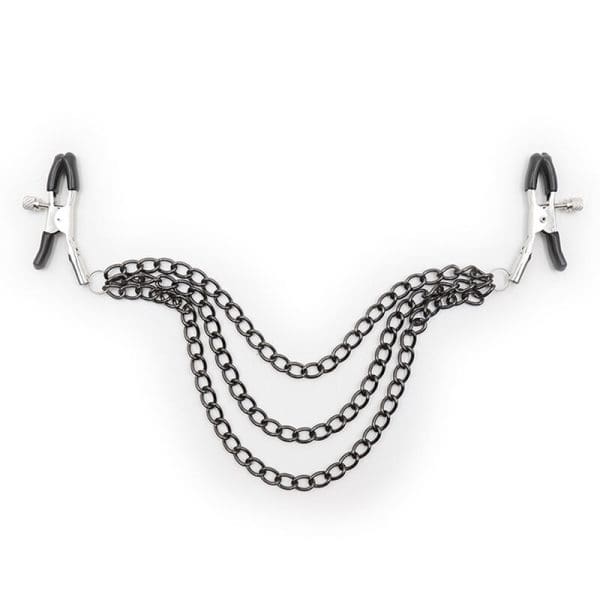 OHMAMA FETISH - NIPPLE Clamps WITH BLACK CHAINS 4